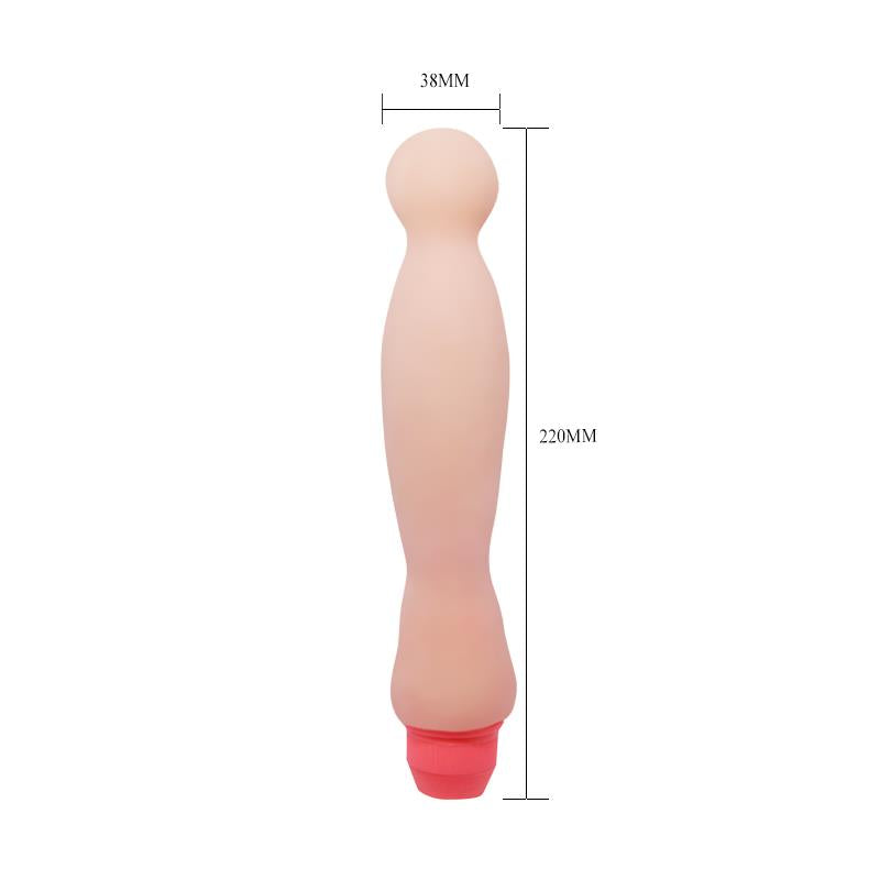 Vibrating Dildo Flesh 22 cm - UABDSM