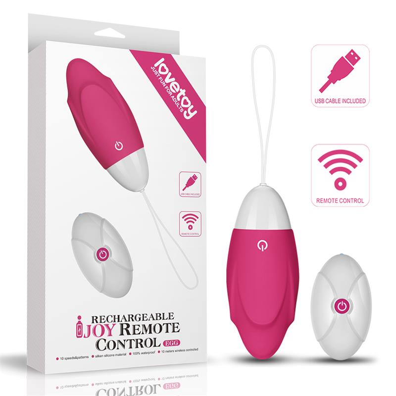 Vibrating Egg IJoy Remote Control USB Pink - UABDSM