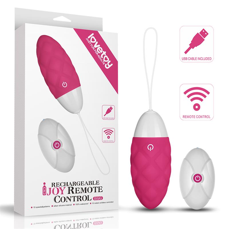 Vibrating Egg IJoy Remote Control USB Pink - UABDSM