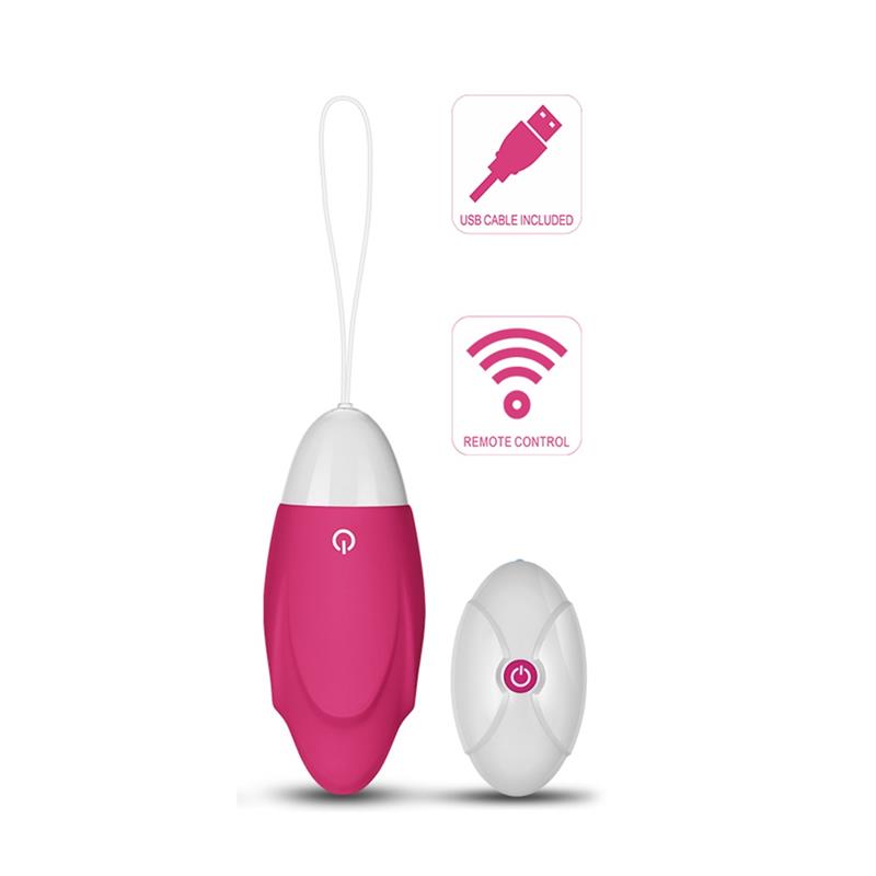 Vibrating Egg IJoy Remote Control USB Pink - UABDSM