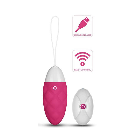 Vibrating Egg IJoy Remote Control USB Pink - UABDSM