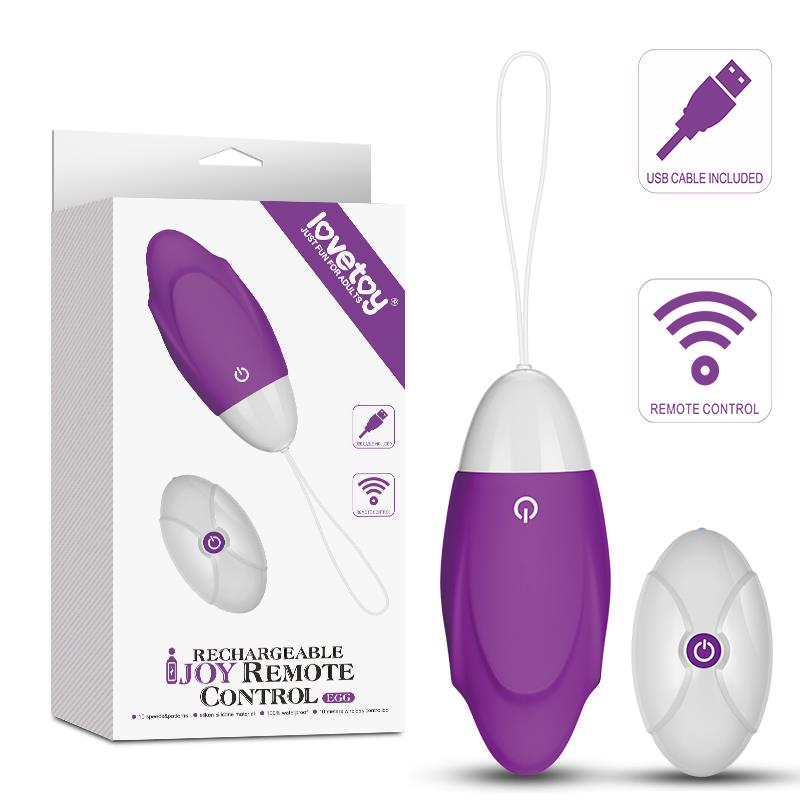 Vibrating Egg iJoy Remote Control USB Purple - UABDSM