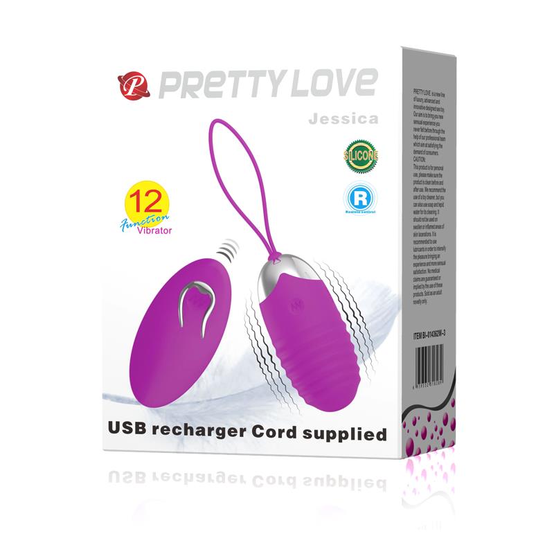 Vibrating Egg Jessica USB Purple - UABDSM