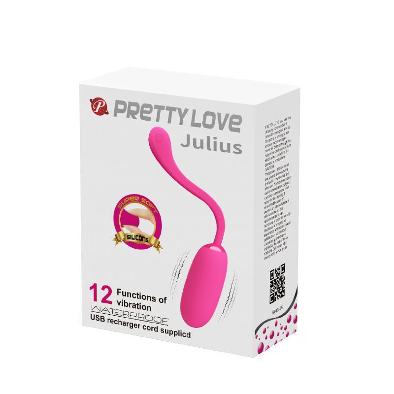 Vibrating Egg Julius USB Silicone Pink - UABDSM