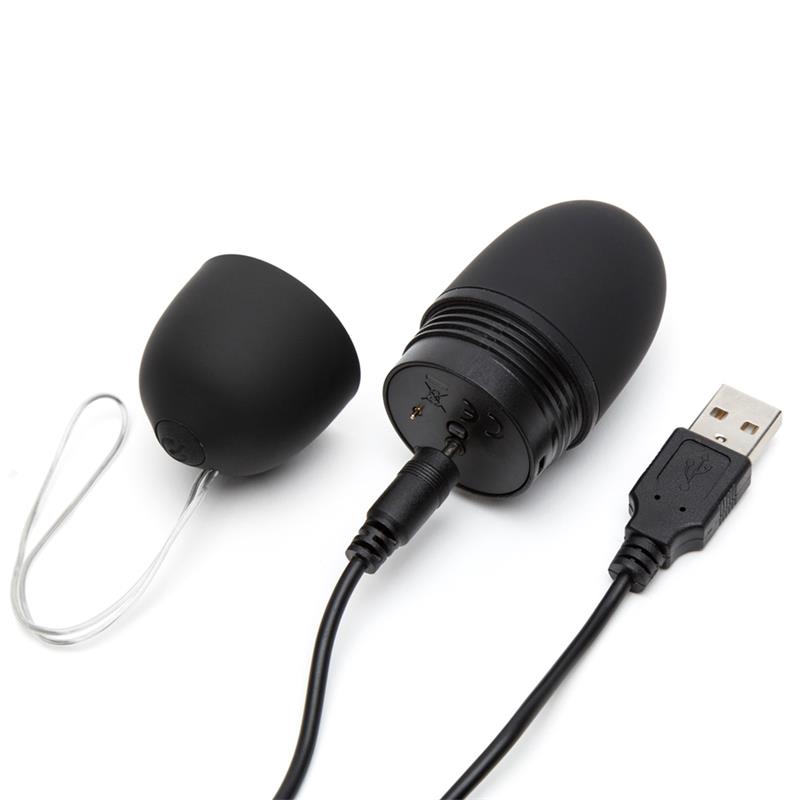 Vibrating Egg Remote Control USB Black - UABDSM