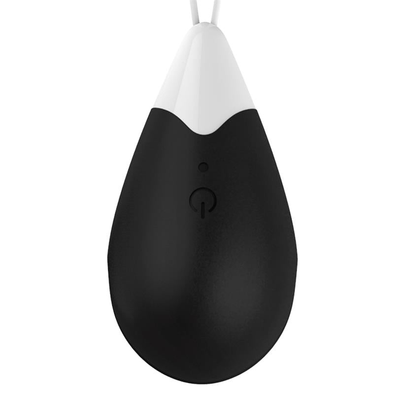 Vibrating Egg Remote Control USB Silicone Black - UABDSM