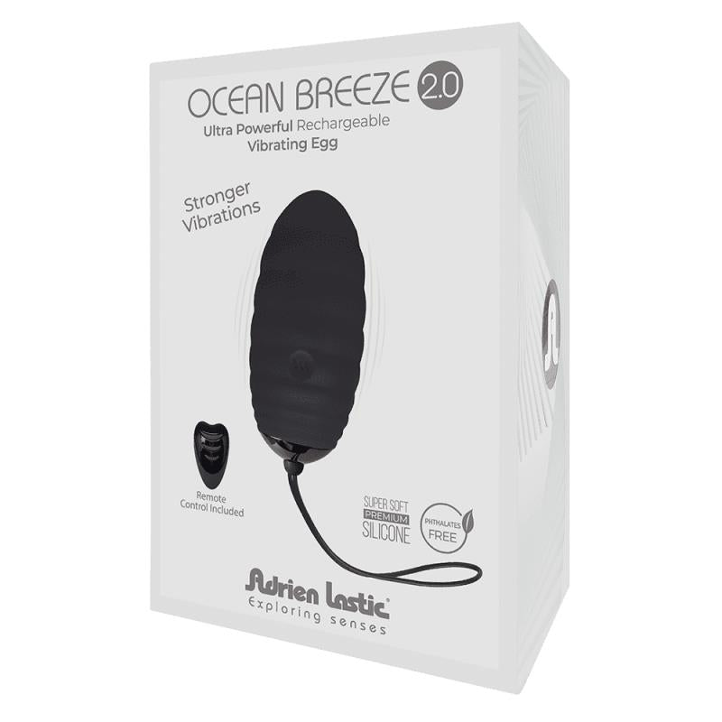 Vibrating Egg with Remote Control Ocean Breeze 2.0 Black - UABDSM