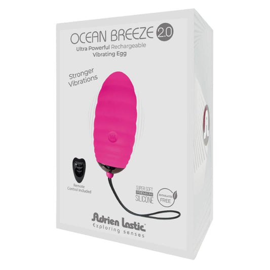 Vibrating Egg with Remote Control Ocean Breeze 2.0 Pink - UABDSM