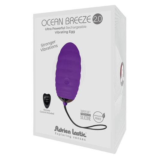 Vibrating Egg with Remote Control Ocean Breeze 2.0 Purple - UABDSM