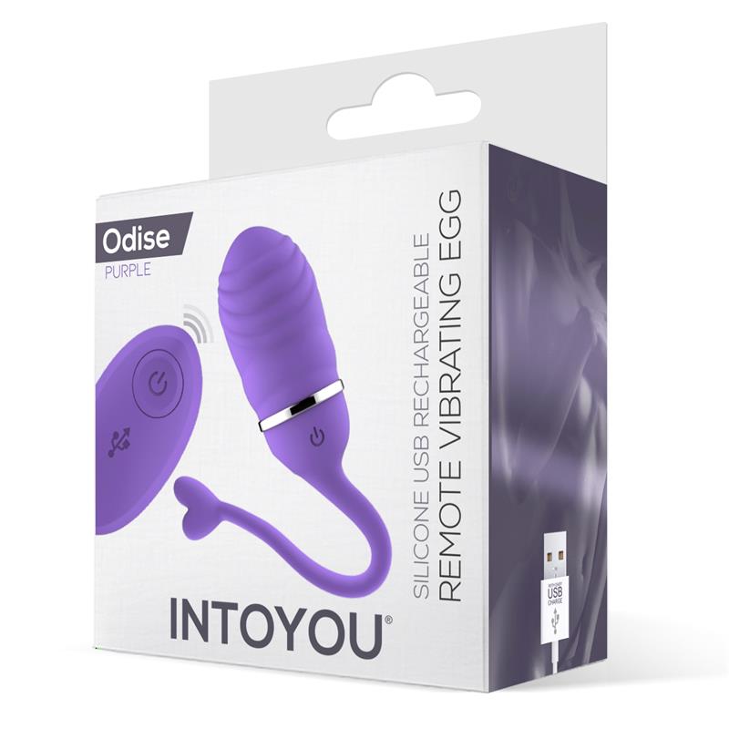 Vibrating Egg with Remote Control Odise USB Silicone Purple - UABDSM