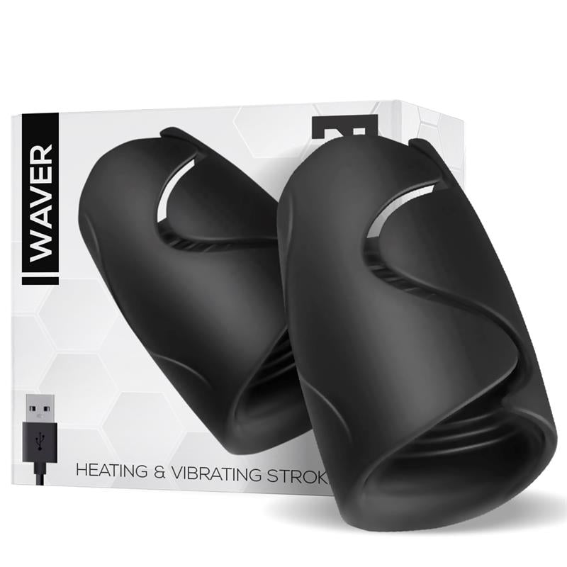 Waver Male Masturbator Heat and Vibration Function Flexible USB Silicone - UABDSM