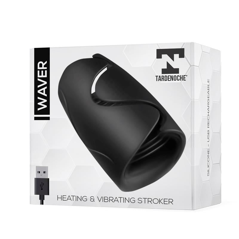 Waver Male Masturbator Heat and Vibration Function Flexible USB Silicone - UABDSM