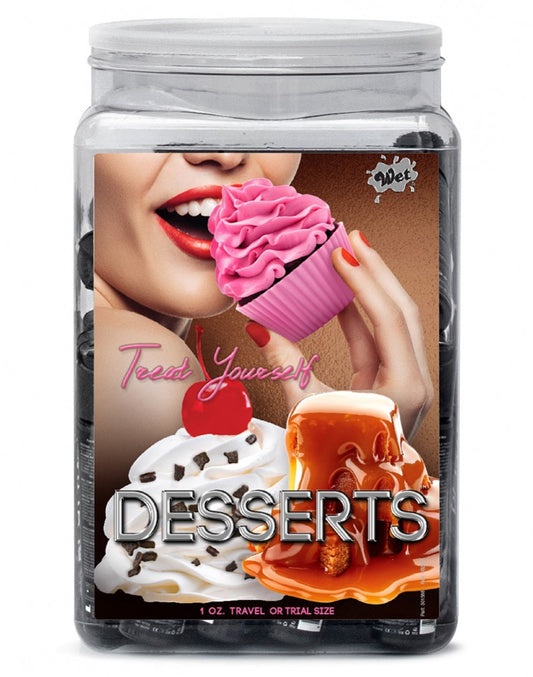 WET Desserts Assorted 36 X 30ml. In Counter Bowl Display - UABDSM
