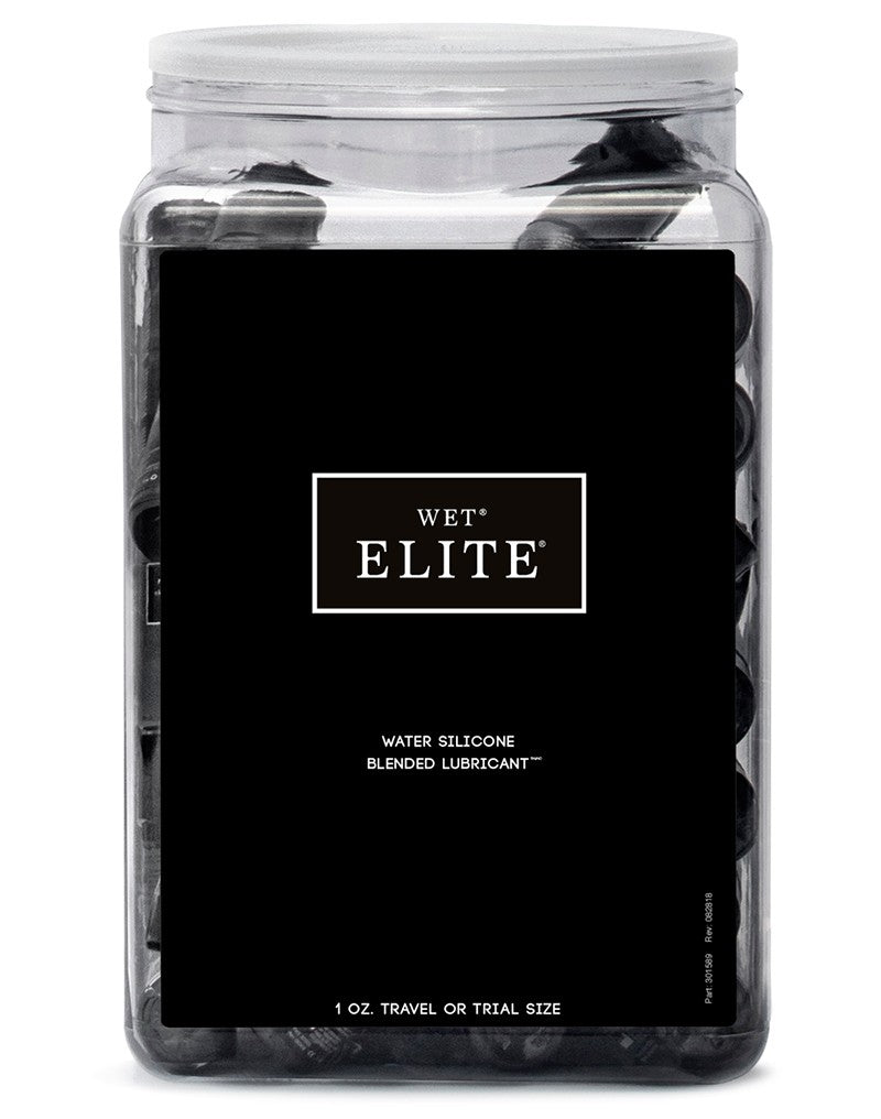 WET Elite Black Water Silicone Blend 36 X 30ml. In Counter Bowl - UABDSM