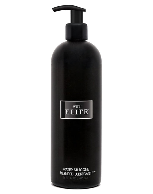 WET - Elite Black Water Silicone Blend 475ml. With Pump - UABDSM