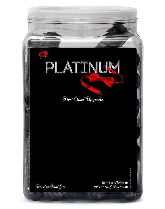 WET Platinum Silicone Lubricant 36 X 30ml. In Counter Bowl Display - UABDSM