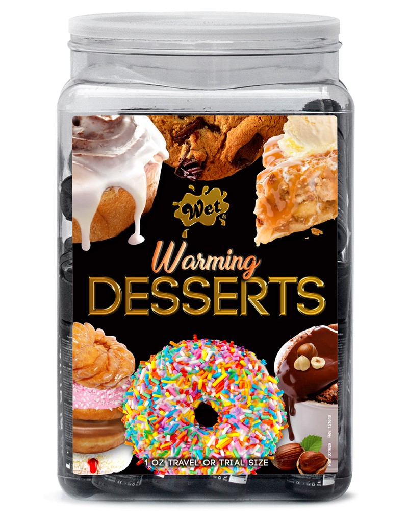 WET Warming Desserts Assorted 36 X 30ml. Counter Bowl Display - UABDSM