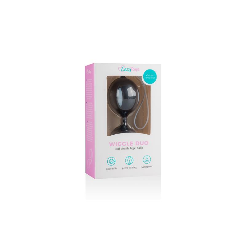 Wiggle Duo Kegel Ball Black and White - UABDSM