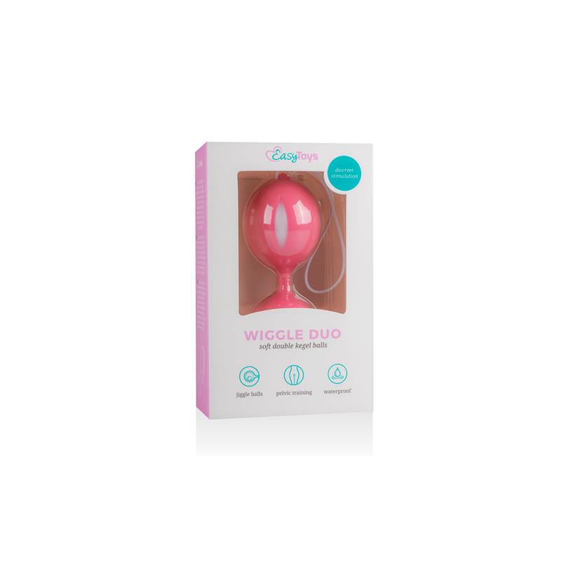 Wiggle Duo Kegel Ball Pink and White - UABDSM