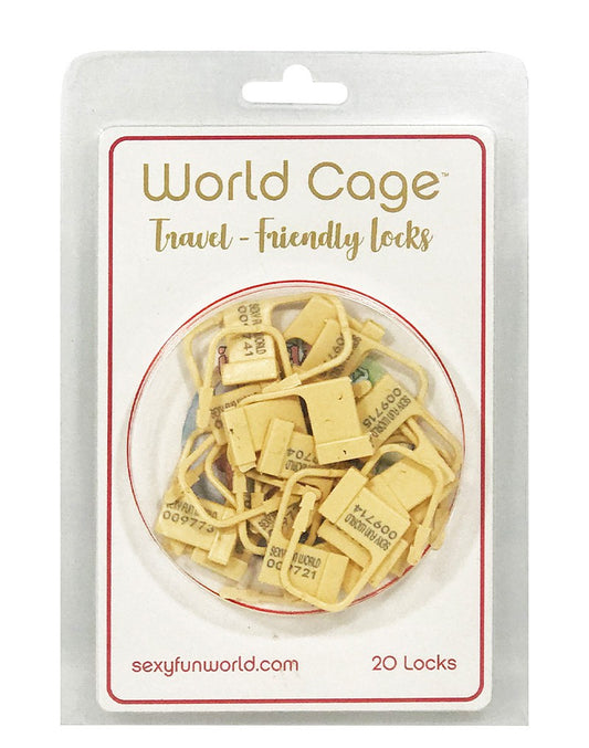 World Cage - Travel Friendly Locks For Chastity Devices (20 Pieces) - UABDSM