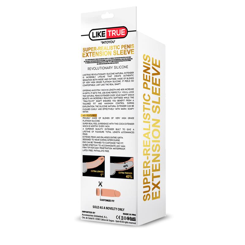 X-Tender Super Realistic Penis Sleeve Liquified Silicone 65 - UABDSM