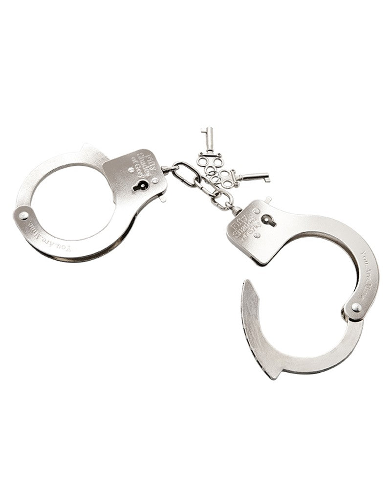 You Are Mine - FSoG Metal Handcuffs - UABDSM