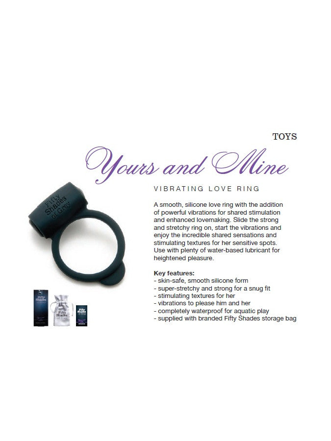 Yours And Mine - FSoG Vibrating Love Ring - UABDSM