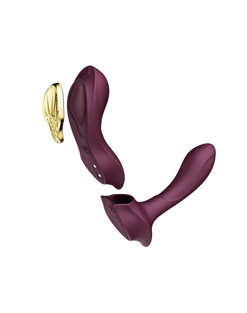 ZALO - Aya - Wearable Vibrator With Remote Control - Purple - UABDSM