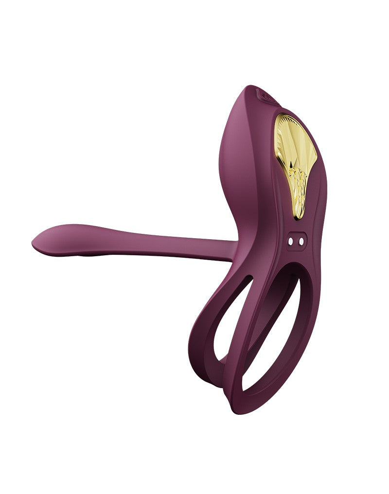 ZALO - Bayek - Cockring Vibrator (with Remote Control) - Purple - UABDSM